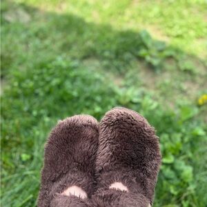 Fuzzy “Bear” Feet Slippers